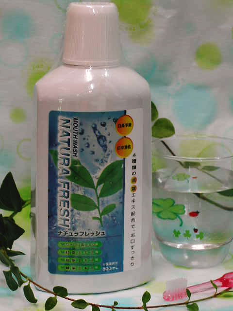 ４種の茶葉で、歯垢とお口のニオイのもとを除去【ナチュラフレッシュ(マウスウォッシュ)】